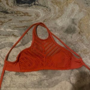 Xhiliration Knit Halter Bikini Top